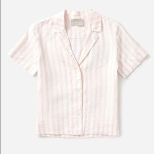 Everlane linen button down shirt